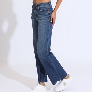Rewash Vintage Revival Jeans Women's 25 NEW‎ Super High Rise Wide Leg Distressed